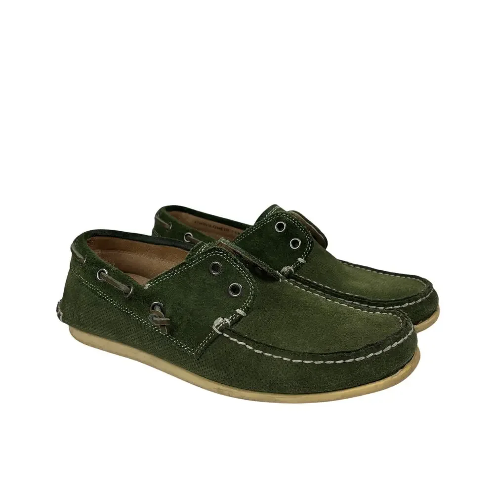 John Varvatos Star USA Suede Boat Shoes Moccasins Men's 7.5M